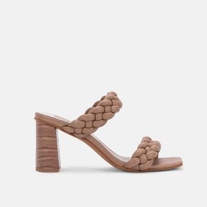 Dolce Vita Women's Paily Braided Double Strap High Heel Sandals